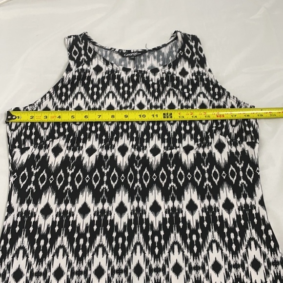 George Slip Dress Black and White Patterned - Picture 9 of 16